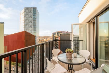 Balkong eller utsiktsbild