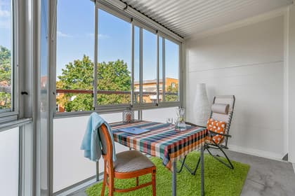 Balkong eller utsiktsbild