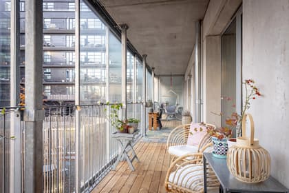 Balkong eller utsiktsbild