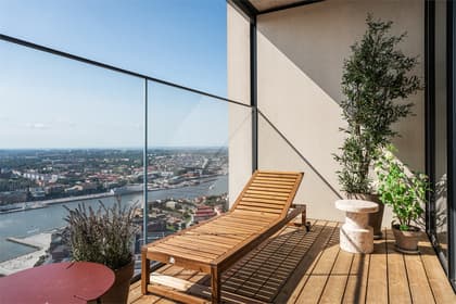 Balkong eller utsiktsbild