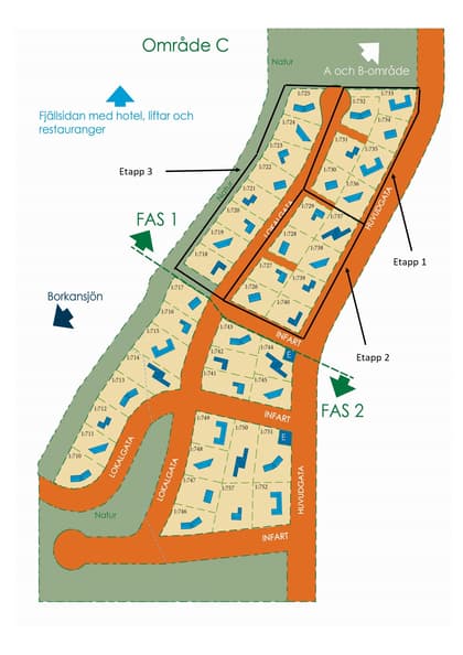Illustrerad karta över fastigheten eller området