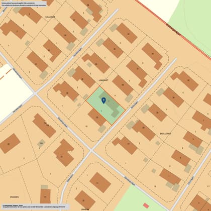 Illustrerad karta över fastigheten eller området