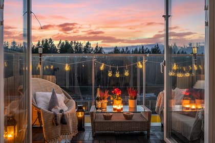 Balkong eller utsiktsbild