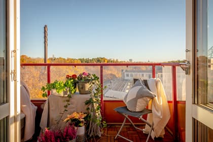 Balkong eller utsiktsbild