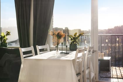 Balkong eller utsiktsbild