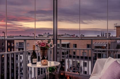 Balkong eller utsiktsbild