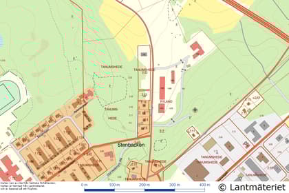 Illustrerad karta över fastigheten eller området
