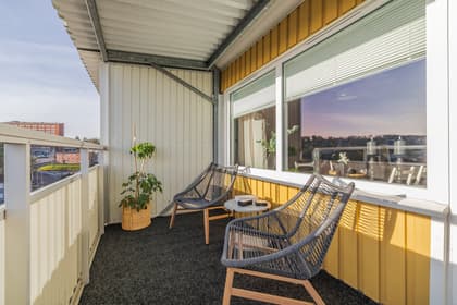 Balkong eller utsiktsbild