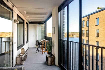 Balkong eller utsiktsbild