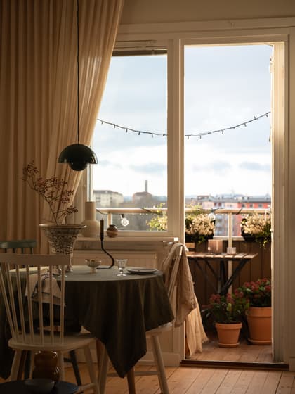 Balkong eller utsiktsbild