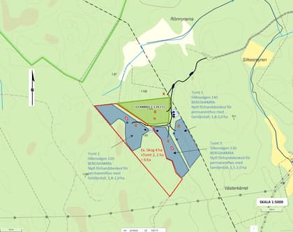 Illustrerad karta över fastigheten eller området