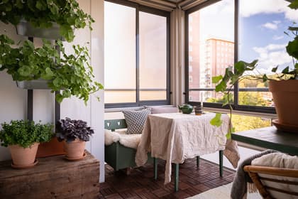 Balkong eller utsiktsbild