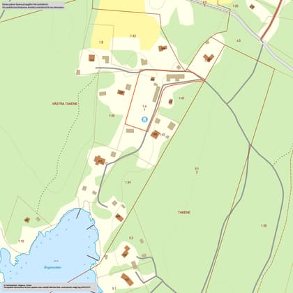 Illustrerad karta över fastigheten eller området