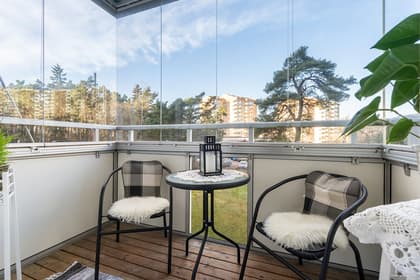 Balkong eller utsiktsbild