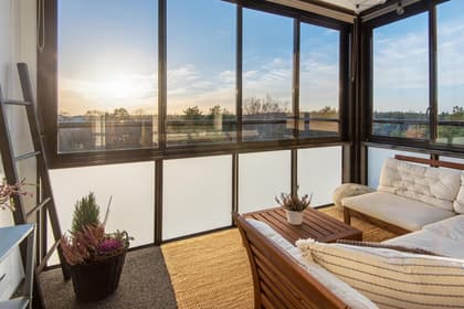 Balkong eller utsiktsbild