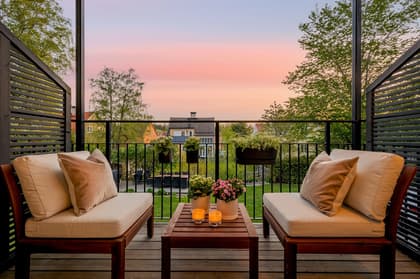 Balkong eller utsiktsbild