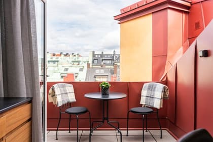 Balkong eller utsiktsbild