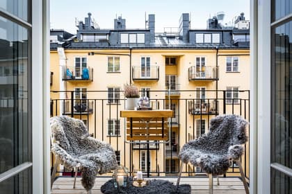 Balkong eller utsiktsbild