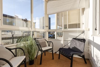 Balkong eller utsiktsbild