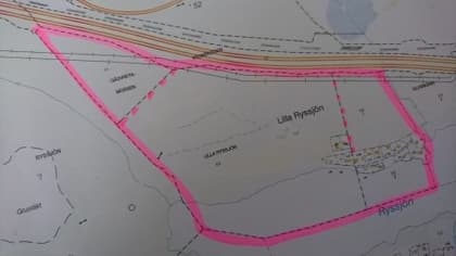 Illustrerad karta över fastigheten eller området