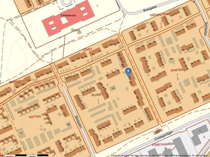 Illustrerad karta över fastigheten eller området