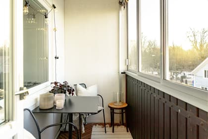 Balkong eller utsiktsbild