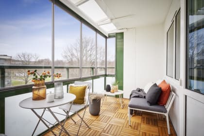 Balkong eller utsiktsbild