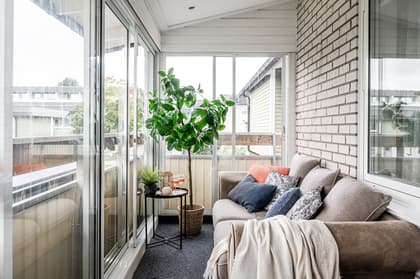 Balkong eller utsiktsbild