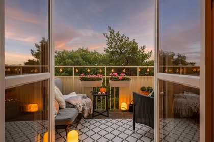 Balkong eller utsiktsbild