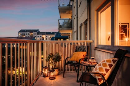 Balkong eller utsiktsbild