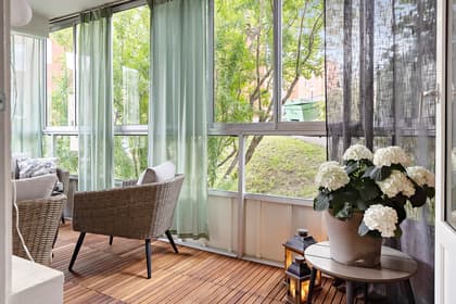 Balkong eller utsiktsbild