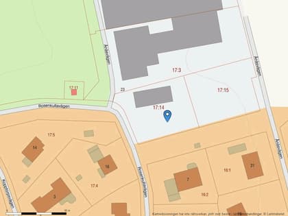 Illustrerad karta över fastigheten eller området