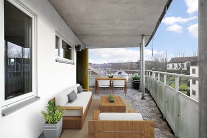 Balkong eller utsiktsbild