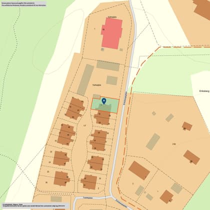 Illustrerad karta över fastigheten eller området