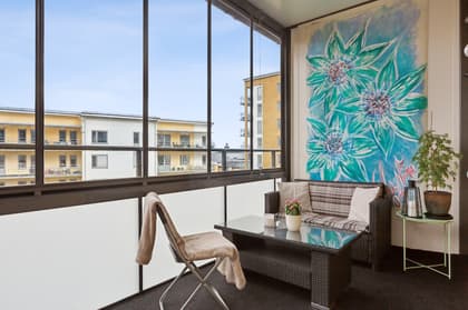 Balkong eller utsiktsbild