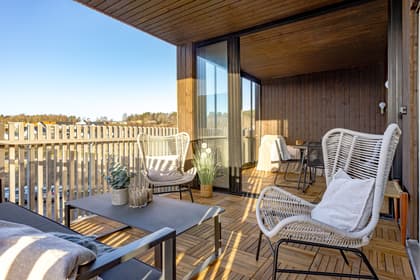 Balkong eller utsiktsbild