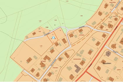 Illustrerad karta över fastigheten eller området