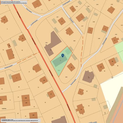 Illustrerad karta över fastigheten eller området