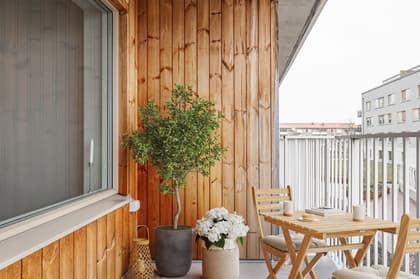 Balkong eller utsiktsbild