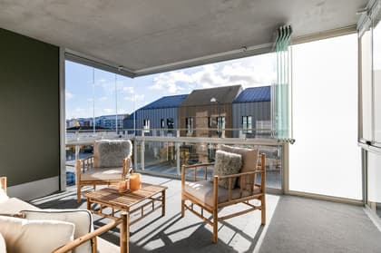 Balkong eller utsiktsbild