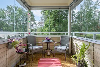 Balkong eller utsiktsbild