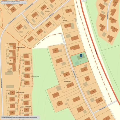 Illustrerad karta över fastigheten eller området