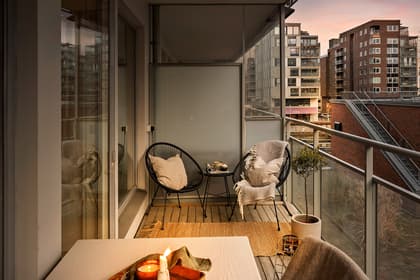 Balkong eller utsiktsbild