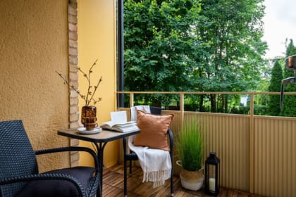 Balkong eller utsiktsbild