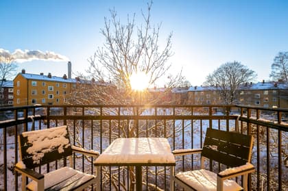 Balkong eller utsiktsbild