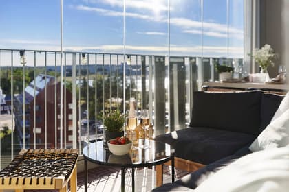 Balkong eller utsiktsbild