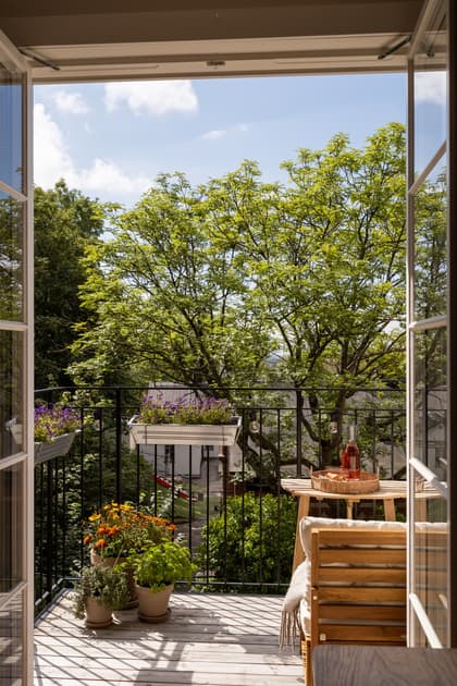 Balkong eller utsiktsbild