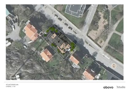 Illustrerad karta över fastigheten eller området