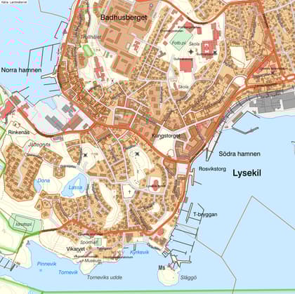 Illustrerad karta över fastigheten eller området