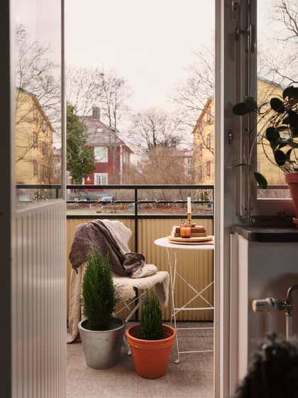 Balkong eller utsiktsbild